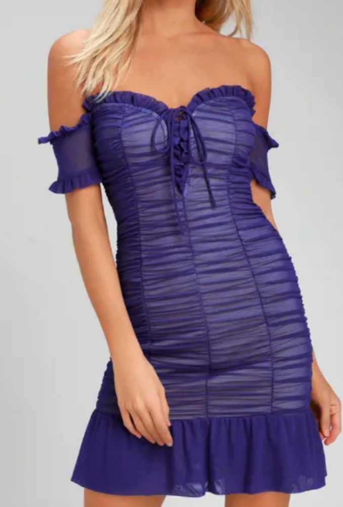 Lulus royal blue dress size small NWT